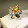 Square Zircon Ring Adjustable