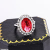 Redish Oval Stone Ring
