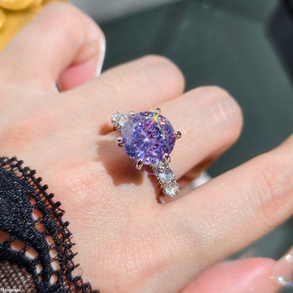 Cathedral Purple Ring Adjustable