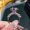 Cathedral Purple Ring Adjustable