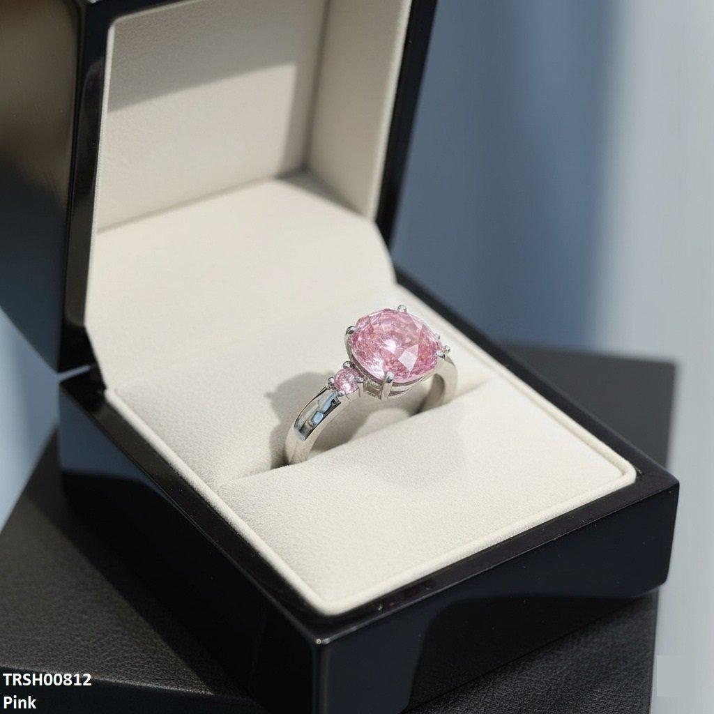Round Zircon Ring Adjustable