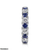 Round Sapphire Eternity Ring