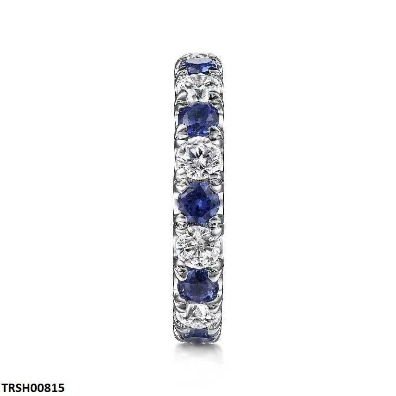 Round Sapphire Eternity Ring