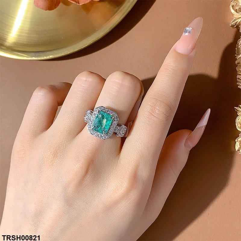 Square Zircon Ring Adjustable