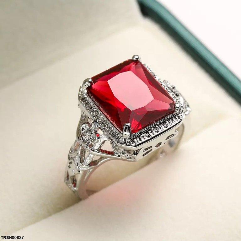 Square Stone Ring