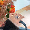 Tear Leaf Ring Adjustable