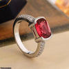 Oval Stone Zircon Ring