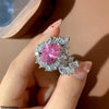 Tear Zircon Ring Adjustable