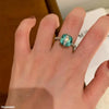 CrossOver stone Zircon Ring Adjustable