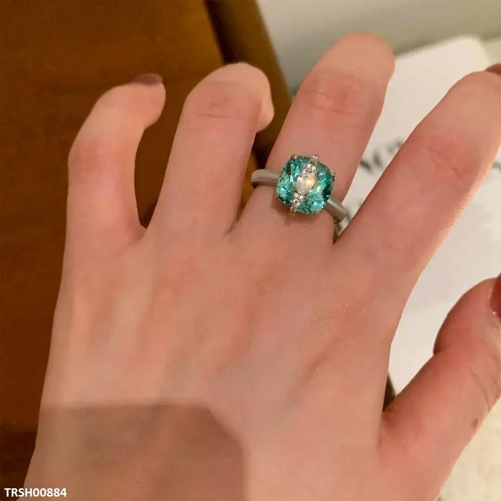 CrossOver stone Zircon Ring Adjustable