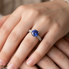 Round Stone Ring Adjustabe