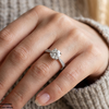 Round Stone Ring Adjustabe