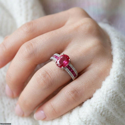 Oval/Square Layered Ring Adjustable
