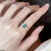 Oval Zircon Stone Ring Adjustable