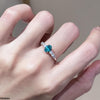 Oval Zircon Stone Ring Adjustable