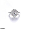 Cushion Shape Zircon Stone Ring Adjustable