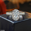 Rectangle Zircon Stone Ring Adjustable