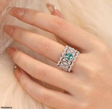 Zircon Oval Ring