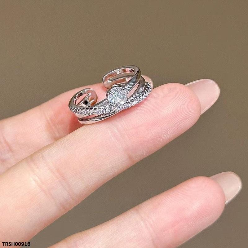 Round Stone Ring Adjustable