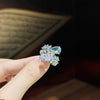 Double Tear/Leaf Ring Adjustable