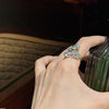 Double Tear/Leaf Ring Adjustable