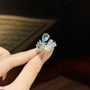 Double Tear/Leaf Ring Adjustable