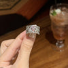 Oval Pink Stone Zircon Ring Adjustable