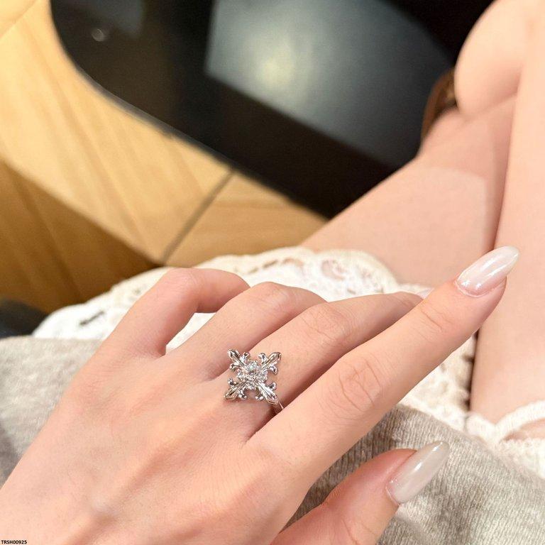 Cross Stone Ring Adjustable