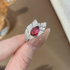 Tear Leaf Ring Adjustable