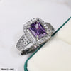 Purple Cushion Ring