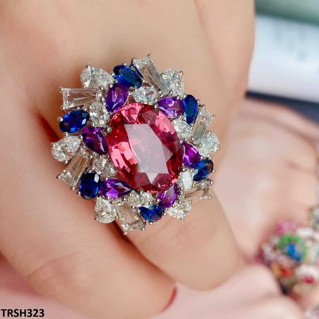Oval Cusion Bracket Adjustable Ring