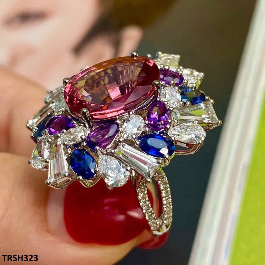 Oval Cusion Bracket Adjustable Ring