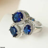 Triplet Oval Ring
