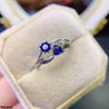 Blue Circles Adjustable Ring