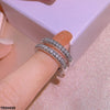 Square Layered Zircon Ring