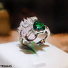 Heart/Bow Adjustable Zircon Ring