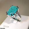 Rectangle Zircon Ring