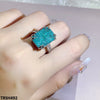 Rectangle Zircon Ring