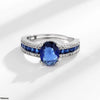 Oval/Square Layered Ring
