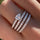 Stylish Round Layered Tear Ring