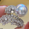 Silver/Pearl Adjustable Ring