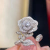 Open Flower Ring Adjustable