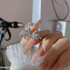 Bow Silver Ring Adjustable