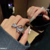 Bow Silver Ring Adjustable