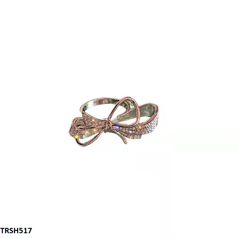 Bow Silver Ring Adjustable