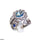 Tear Stone/Leaf Zircon Ring Adjustable