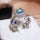 Tear Stone/Leaf Zircon Ring Adjustable