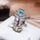 Tear Stone/Leaf Zircon Ring Adjustable