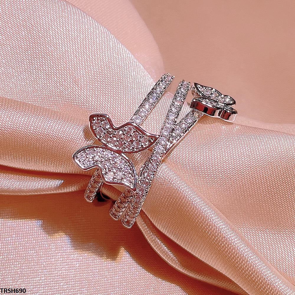Double Butterfly Ring