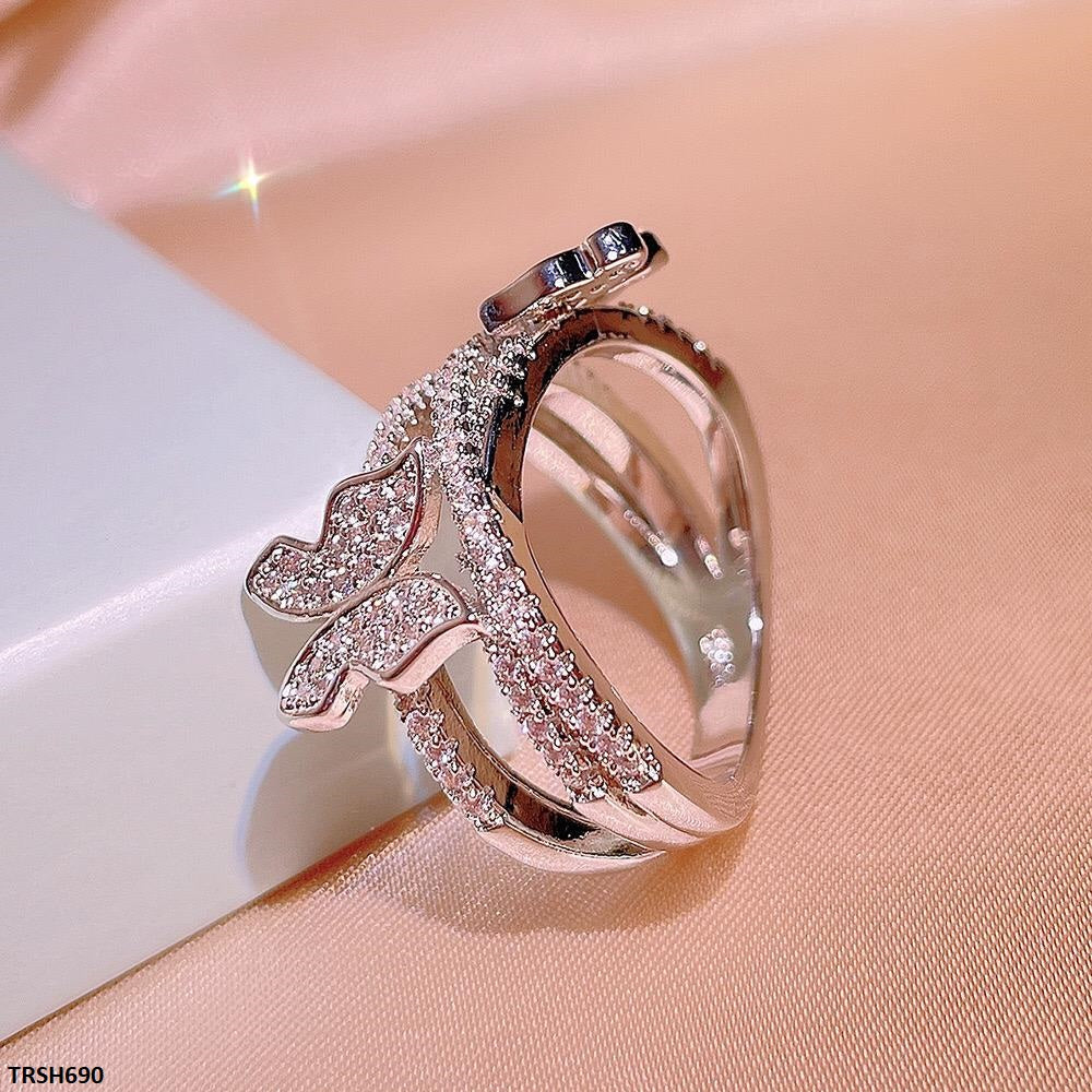 Double Butterfly Ring